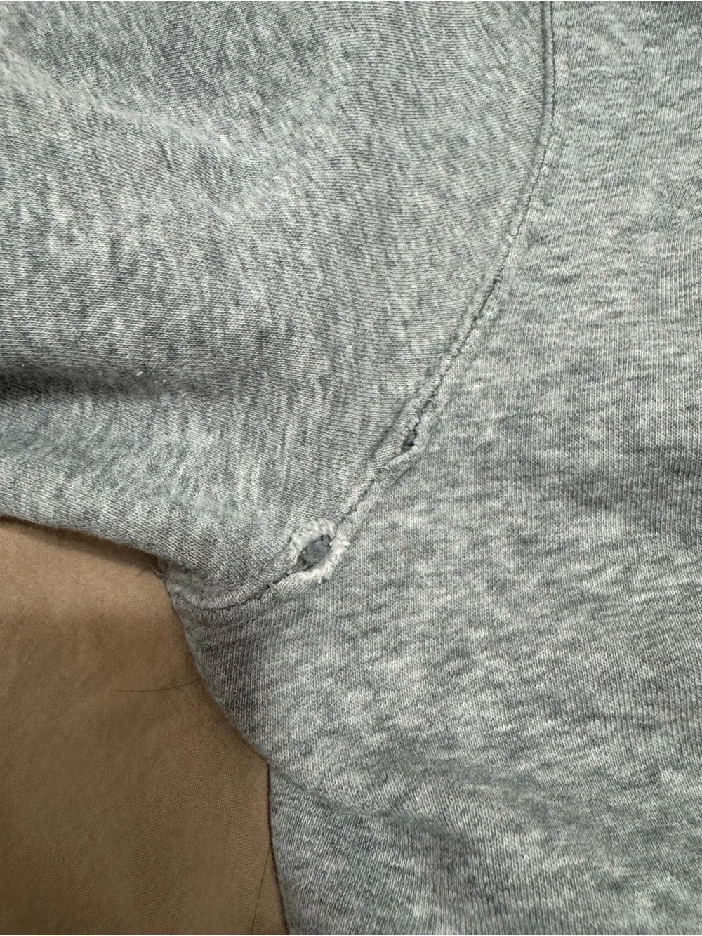 Nike Gray Men’s Pullover Hoodie with White Swoosh